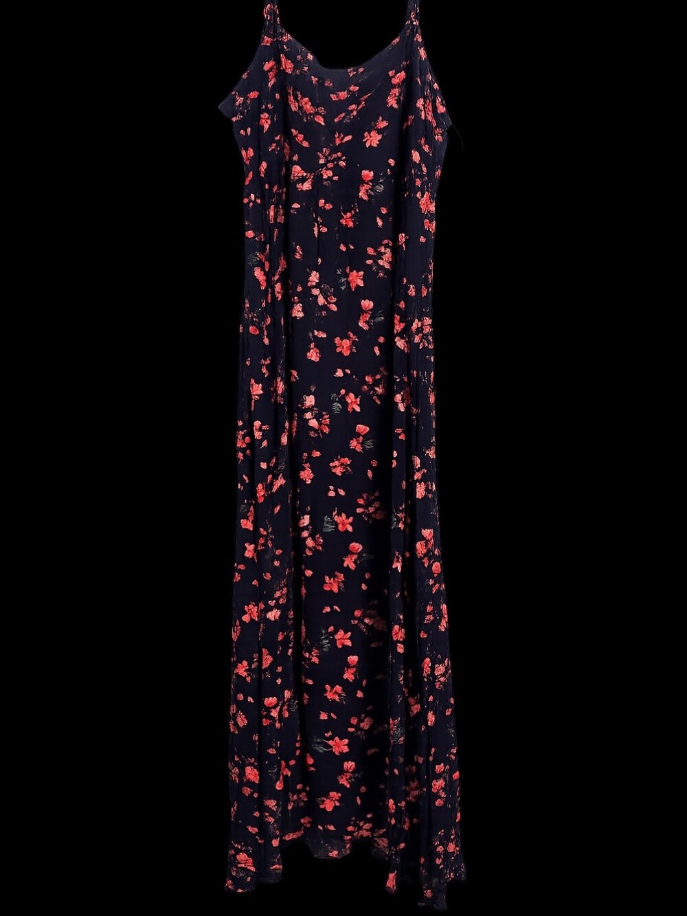 NATURAL LIFE Plum Maxi Slip Dress with Floral Print